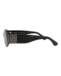 Alaia Alaia Womens Round/Oval Black Black Grey Fashion Designer Eyewear