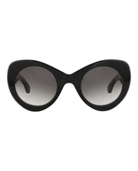 Alaia Alaia Womens Cat Eye Black Black Grey Fashion Designer Eyewear
