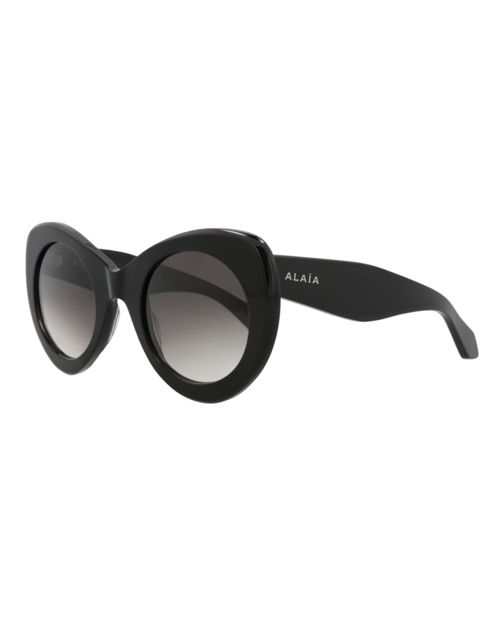 Alaia Alaia Womens Cat Eye Black Black Grey Fashion Designer Eyewear