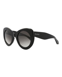 Alaia Alaia Womens Cat Eye Black Black Grey Fashion Designer Eyewear