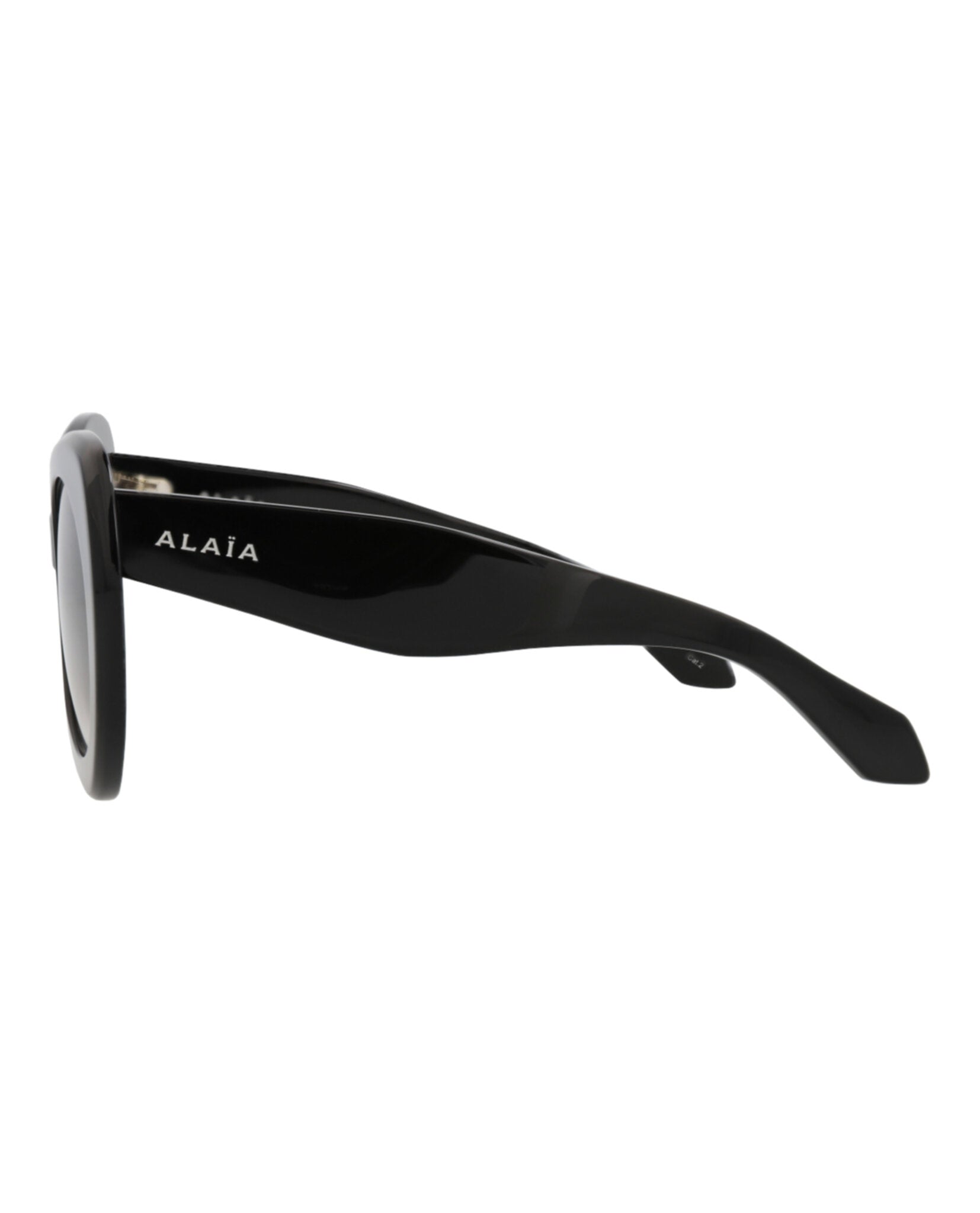 Alaia Alaia Womens Cat Eye Black Black Grey Fashion Designer Eyewear