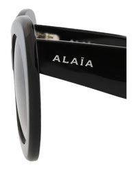 Alaia Alaia Womens Cat Eye Black Black Grey Fashion Designer Eyewear