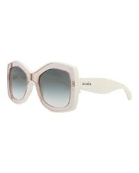 Alaia Alaia Womens Square/Rectangle Nude White Green Fashion Designer Eyewear