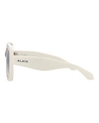 Alaia Alaia Womens Square/Rectangle Nude White Green Fashion Designer Eyewear