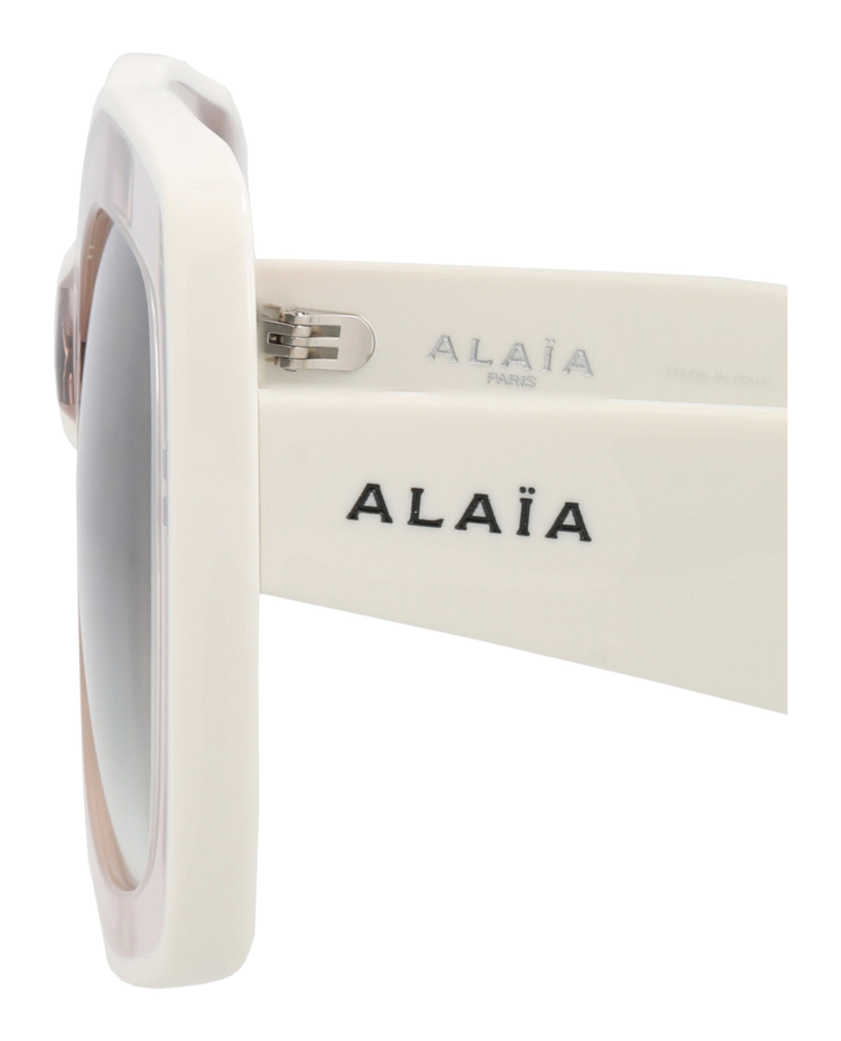 Alaia Alaia Womens Square/Rectangle Nude White Green Fashion Designer Eyewear