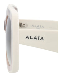 Alaia Alaia Womens Square/Rectangle Nude White Green Fashion Designer Eyewear
