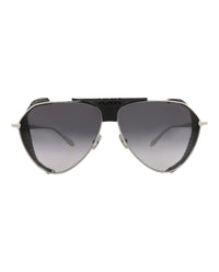 Alaia Alaia Womens Aviator Silver Silver Grey Fashion Designer Eyewear