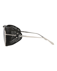 Alaia Alaia Womens Aviator Silver Silver Grey Fashion Designer Eyewear