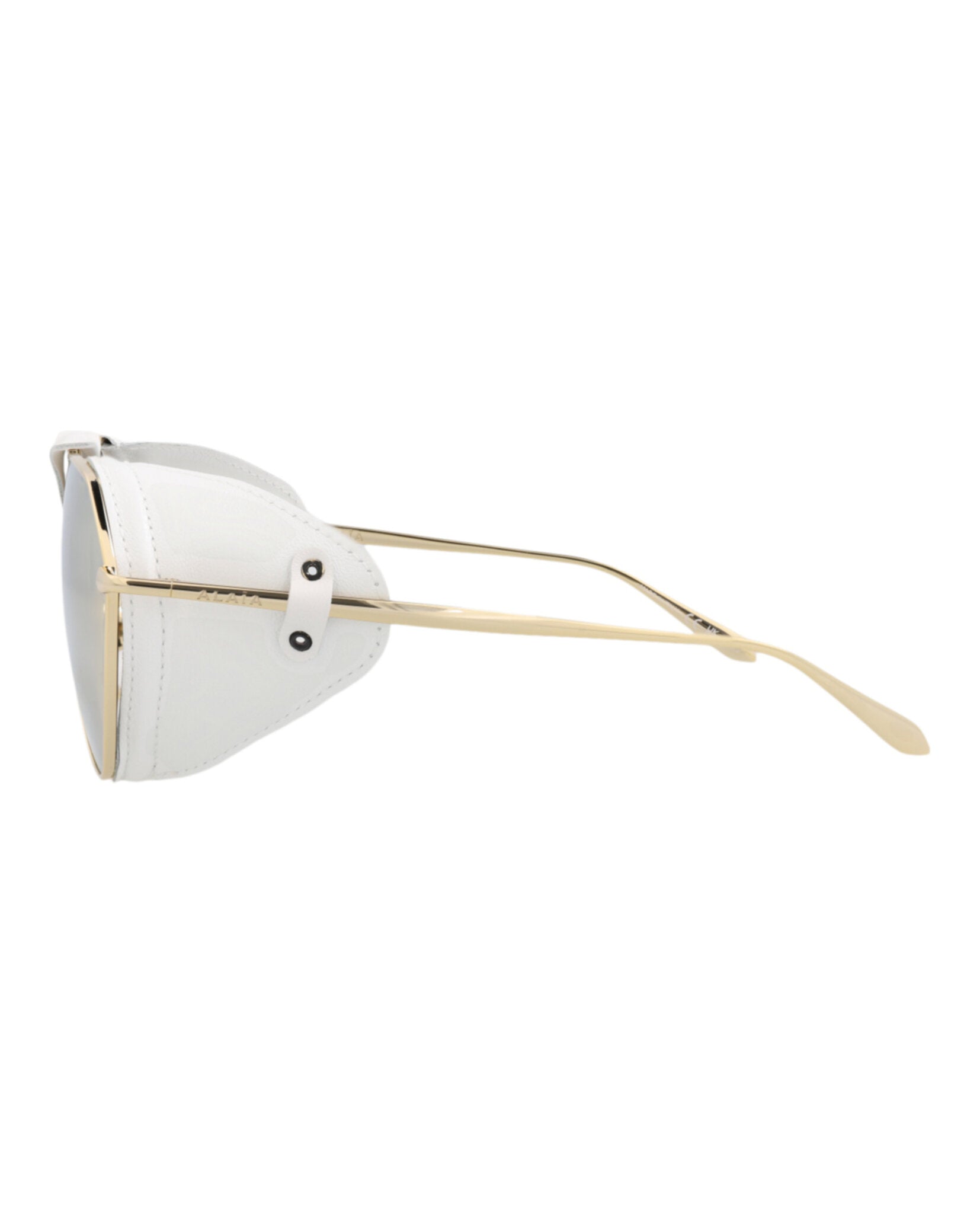 Alaia Alaia Womens Aviator Gold Gold Gold Fashion Designer Eyewear