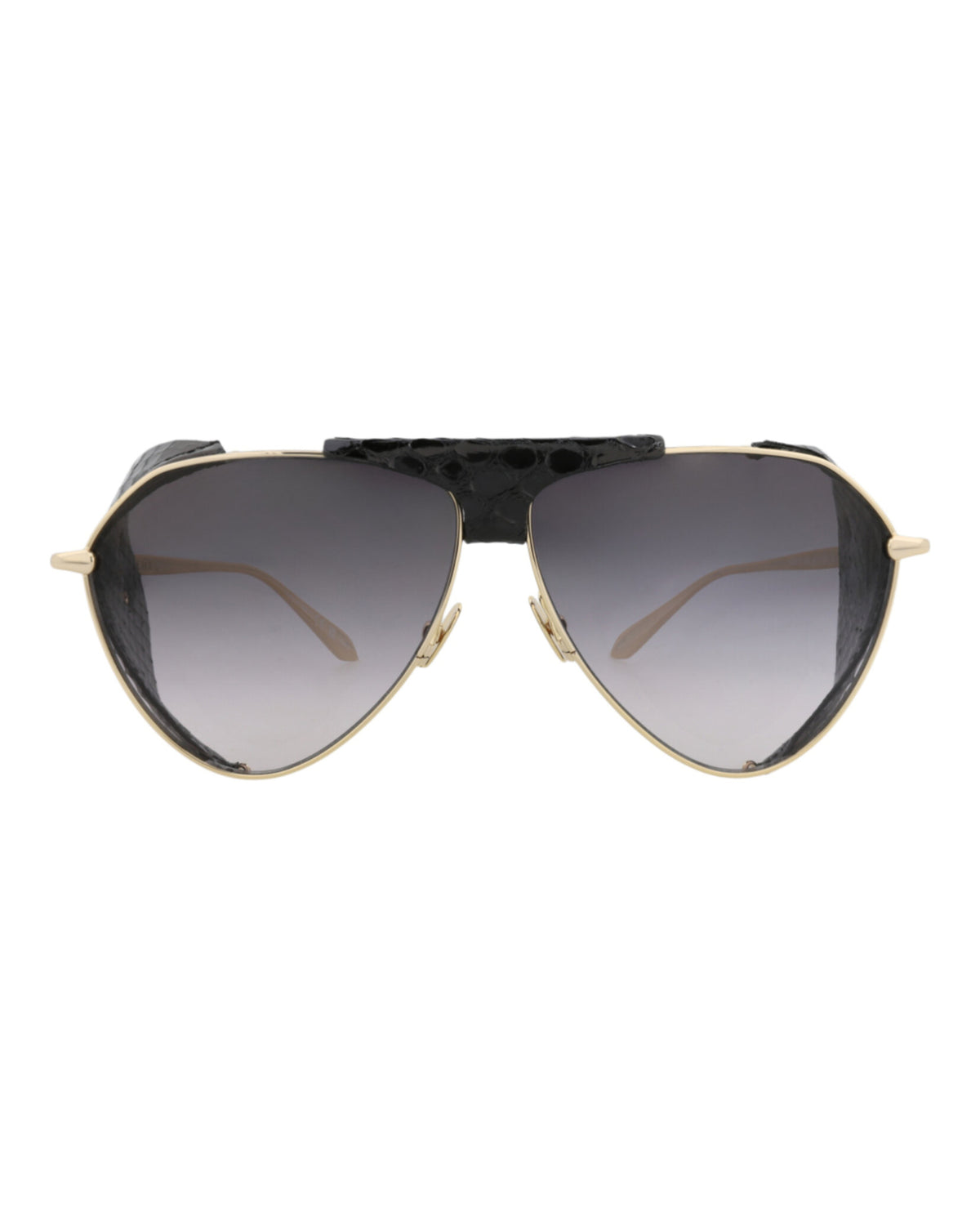 Alaia Alaia Womens Aviator Gold Gold Grey Fashion Designer Eyewear