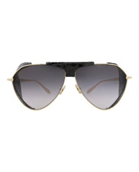 Alaia Alaia Womens Aviator Gold Gold Grey Fashion Designer Eyewear