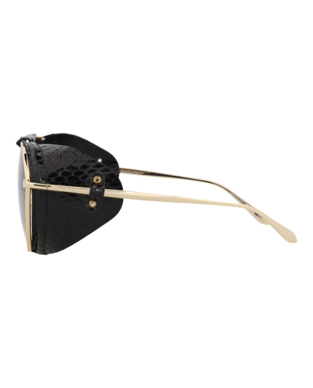Alaia Alaia Womens Aviator Gold Gold Grey Fashion Designer Eyewear