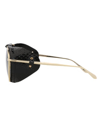 Alaia Alaia Womens Aviator Gold Gold Grey Fashion Designer Eyewear