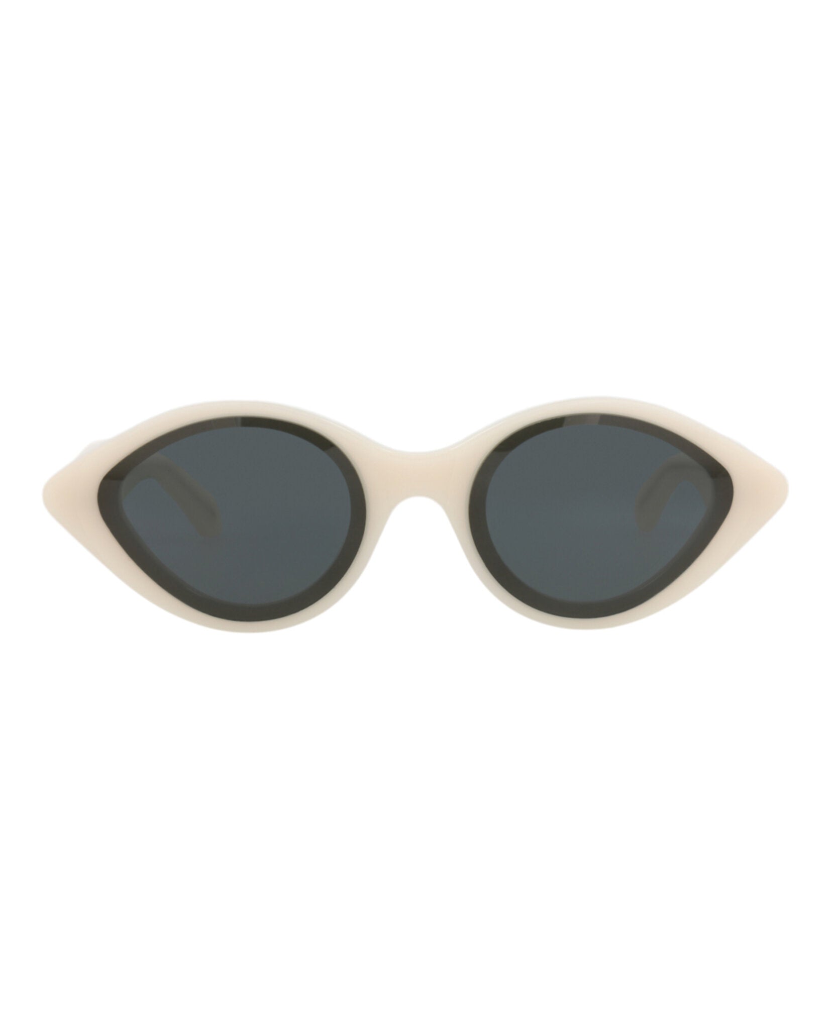 Alaia Womens Cat Eye White White Grey Fashion Designer Eyewear