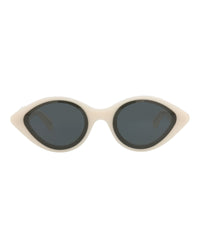 Alaia Womens Cat Eye White White Grey Fashion Designer Eyewear