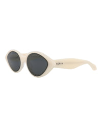 Alaia Womens Cat Eye White White Grey Fashion Designer Eyewear