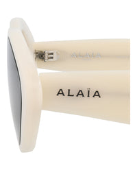 Alaia Womens Cat Eye White White Grey Fashion Designer Eyewear