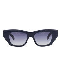 Alaia Womens Square/Rectangle Blue Blue Blue Fashion Designer Eyewear