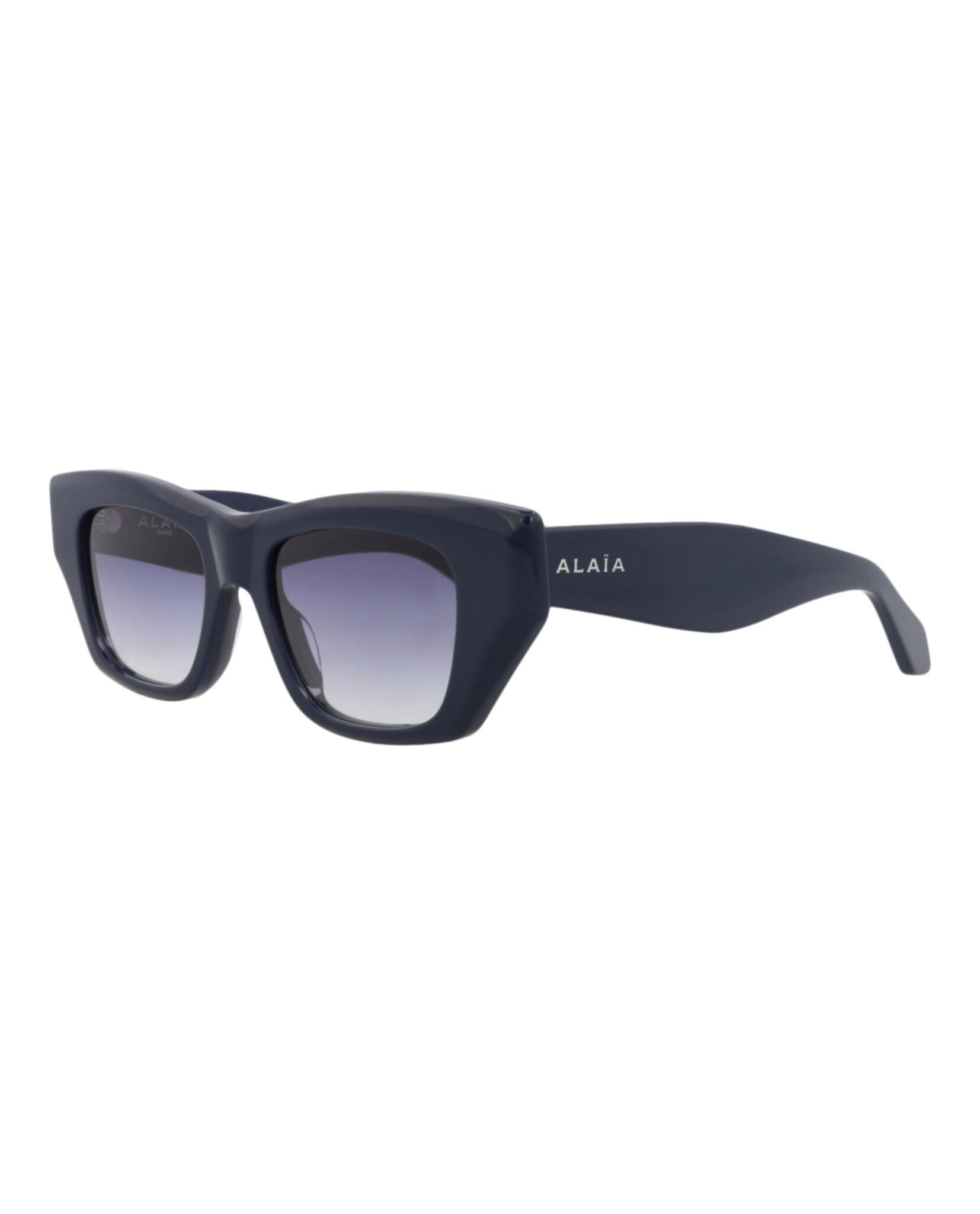 Alaia Womens Square/Rectangle Blue Blue Blue Fashion Designer Eyewear
