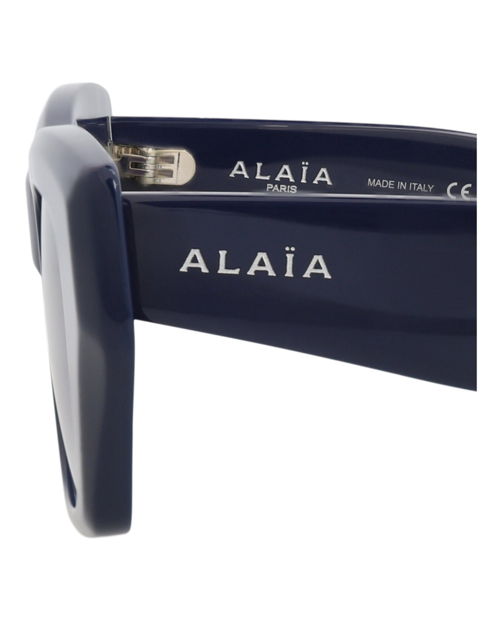 Alaia Womens Square/Rectangle Blue Blue Blue Fashion Designer Eyewear