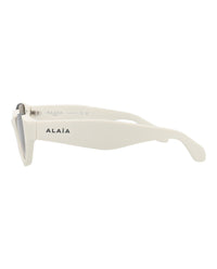 Alaia Alaia Womens Cat Eye White White Grey Fashion Designer Eyewear