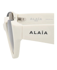 Alaia Alaia Womens Cat Eye White White Grey Fashion Designer Eyewear