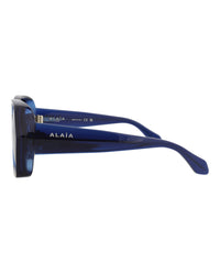 Alaia Alaia Womens Square/Rectangle Blue Blue Grey Fashion Designer Eyewear
