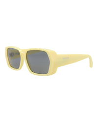 Alaia Womens Square/Rectangle Yellow Yellow Grey Fashion Designer Eyewear