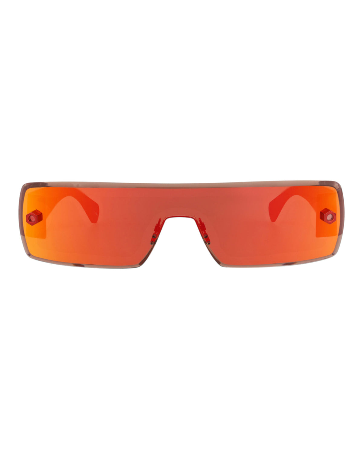 Alaia Womens Shield/Wrap Red Red Red Fashion Designer Eyewear