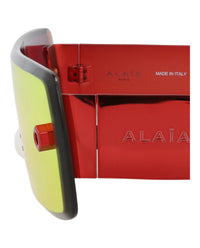 Alaia Womens Shield/Wrap Red Red Red Fashion Designer Eyewear