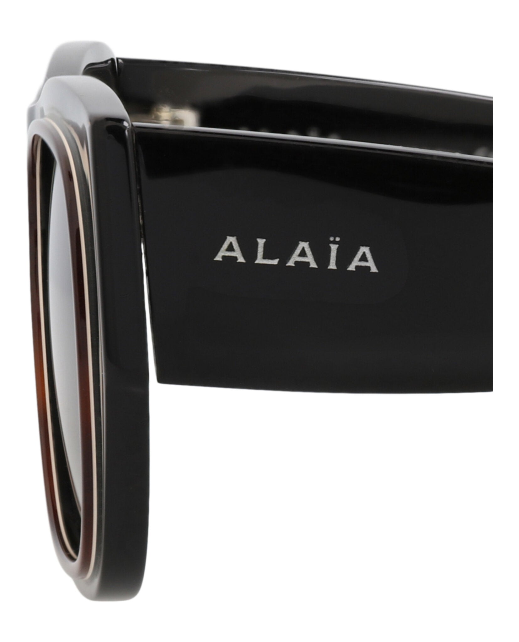 Alaia Alaia Womens Square/Rectangle Black Black Grey Fashion Designer Eyewear