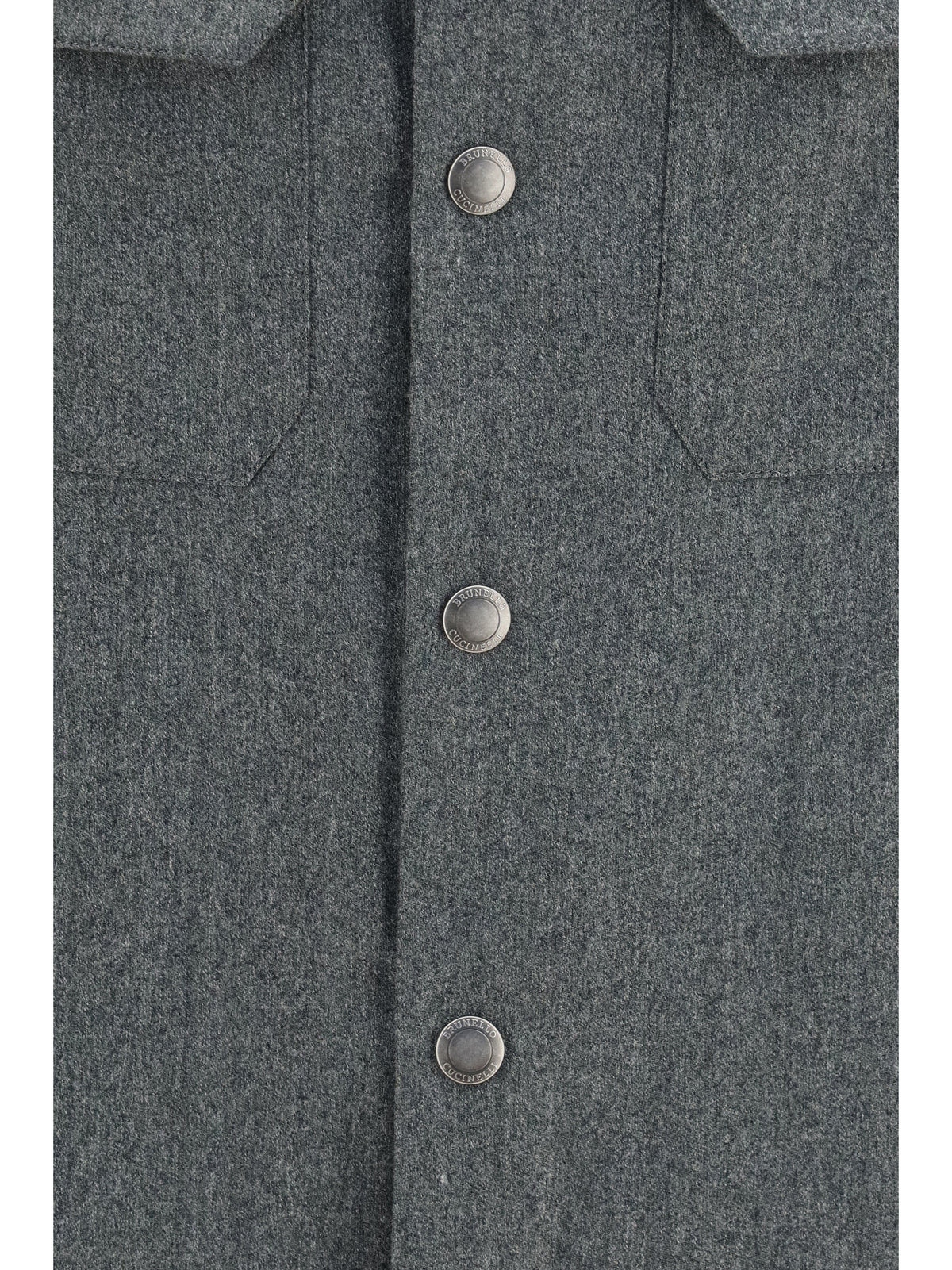 Brunello Cucinelli Men Virgin Wool Shirt
