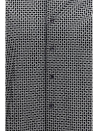 GIORGIO ARMANI Giorgio Armani Men Cotton Shirt With Geometric Flock Print