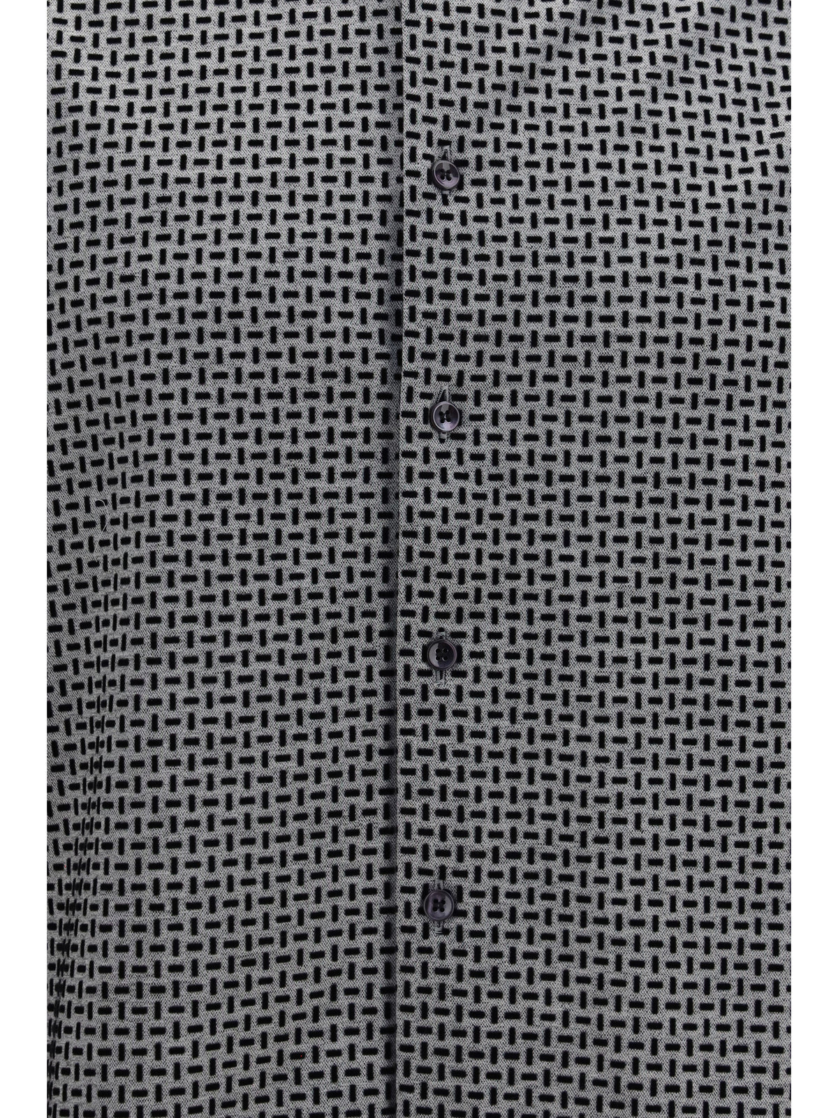 GIORGIO ARMANI Giorgio Armani Men Cotton Shirt With Geometric Flock Print