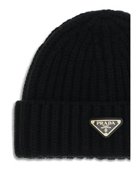 Prada Women Virgin Wool Beanie Hat