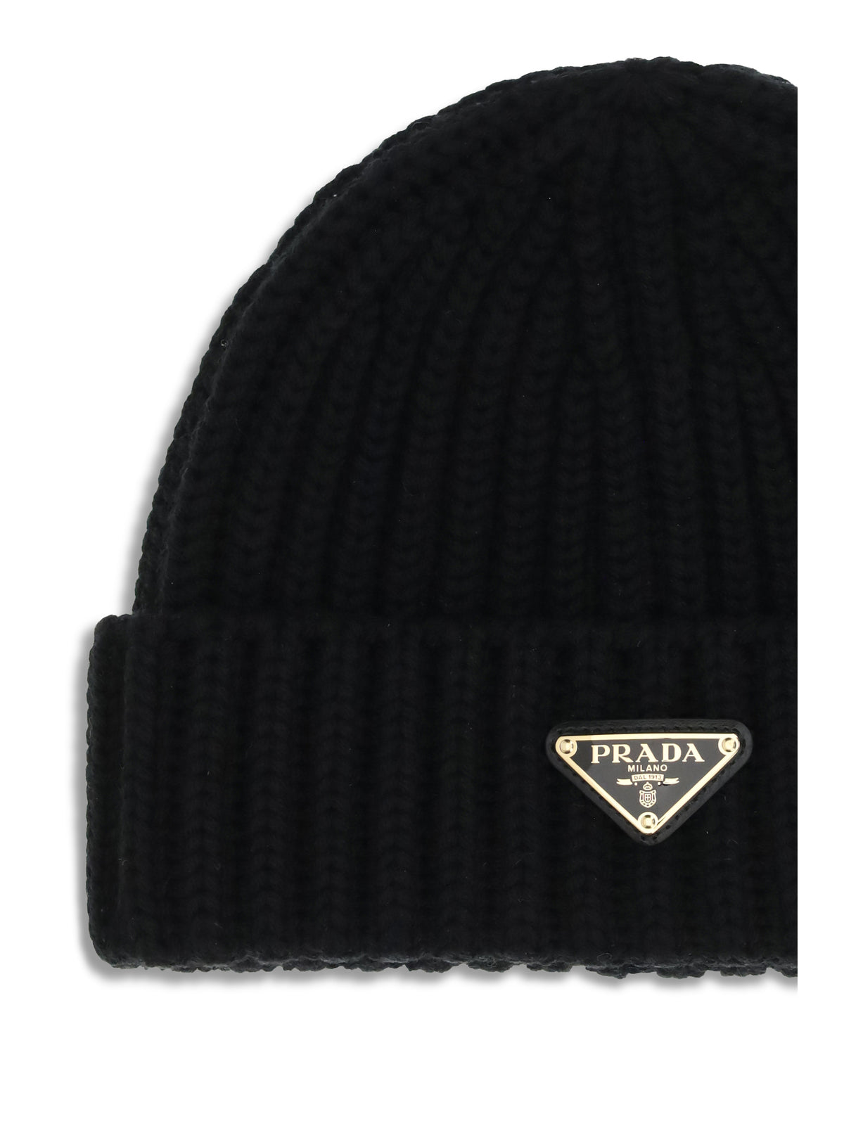 Prada Women Virgin Wool Beanie Hat