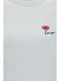 KENZO Kenzo Women Kenzo Tulip Embroidered Cotton T-Shirt