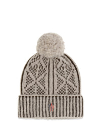 Moncler Grenoble Men Alpaca, Wool And Nylon Blend Beanie With Pom-Pom
