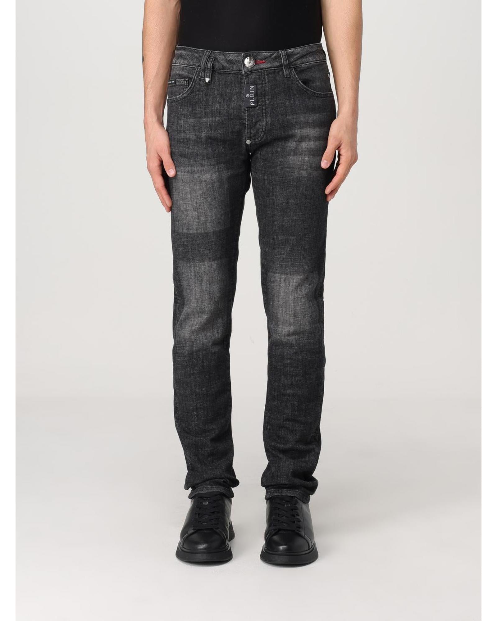 Philipp Plein Slim Fit Distressed Jeans Men Denim