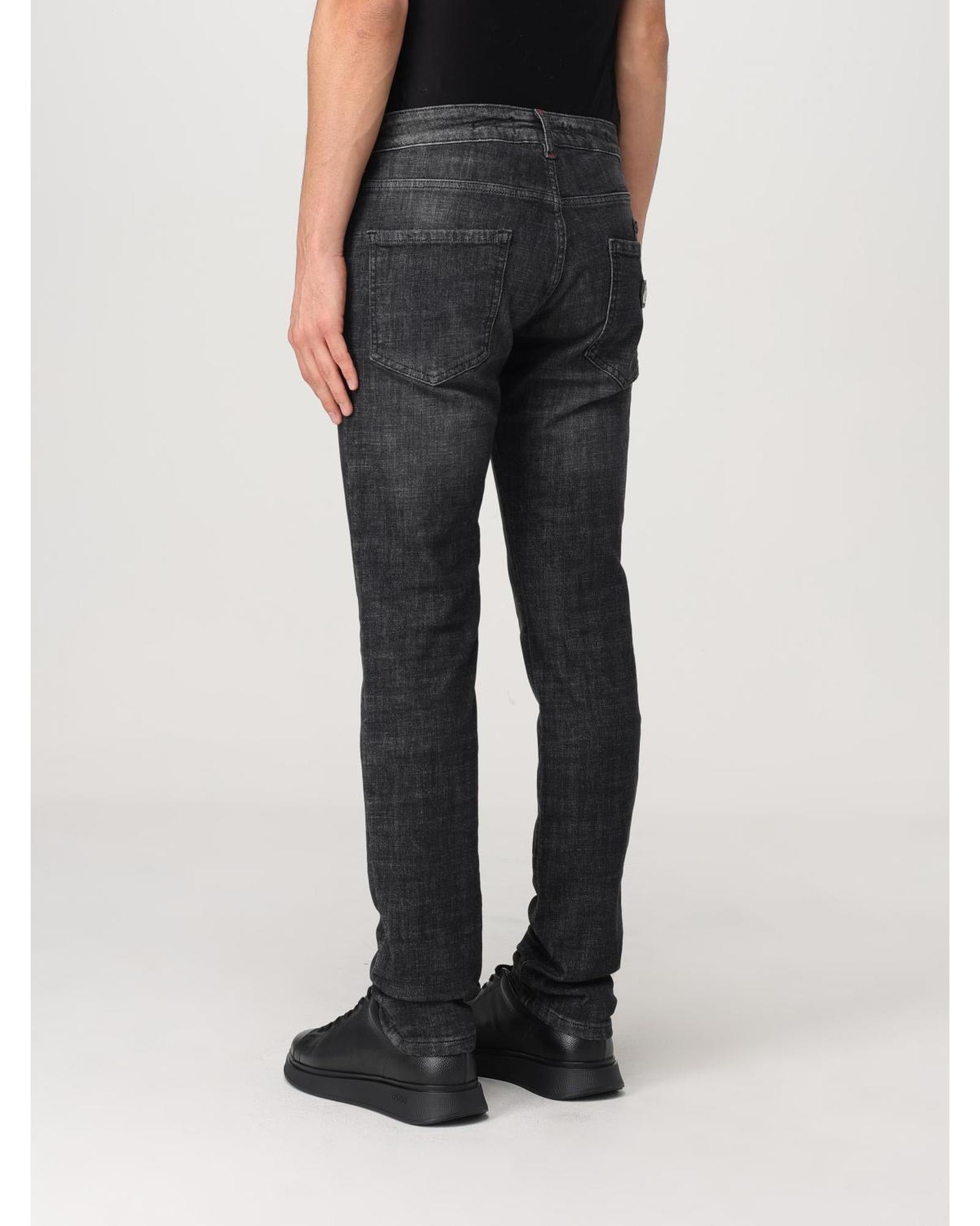 Philipp Plein Slim Fit Distressed Jeans Men Denim