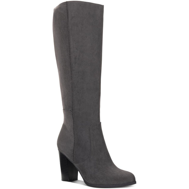 Addyy Womens Faux Suede Extra Wide Calf Knee-High Boots