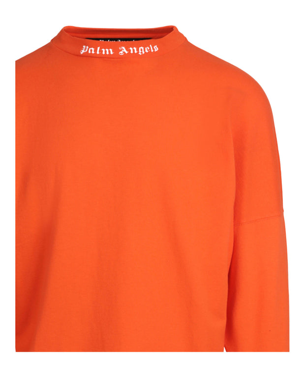 Palm Angels Mens Long Sleeve Logo T-Shirt