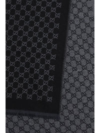 Gucci Women Miss Stenny Gg Monogram Wool Scarf