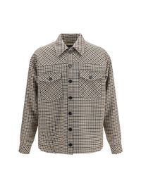 DOLCE & GABBANA Dolce & Gabbana Men Quilted Houndstooth Wool Jacket