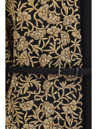 Dries Van Noten Women Alpaca And Wool Coat With Embroidery