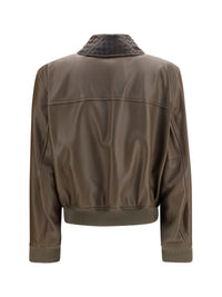 BOTTEGA VENETA Bottega Veneta Women Glossy Leather Jacket