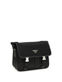 Prada Men Re-Nylon And Saffiano Shoulder Bag