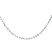 Sterling Silver 2.5Mm Moon-Cut Bead Chain With Lobster Clasp - 18 Inch