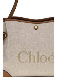 Chloé Women Clover Tote Bag In Canvas