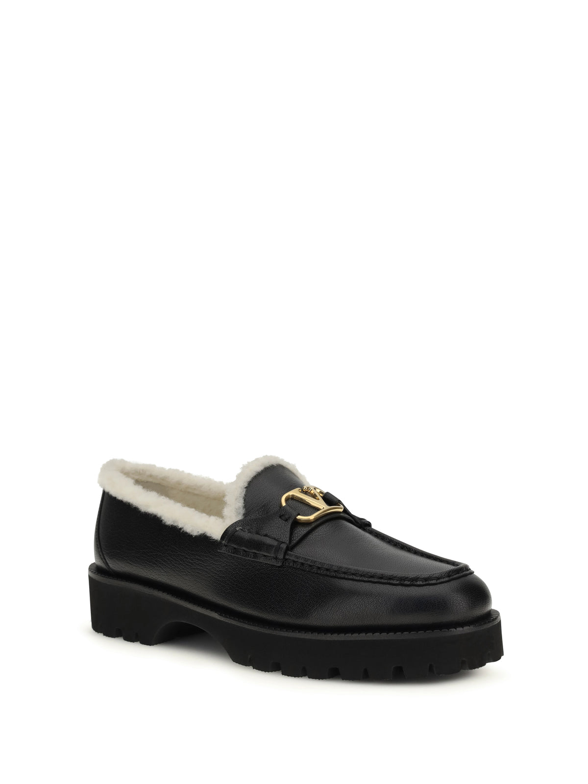 Valentino Garavani Women Vlogo Fur Loafers